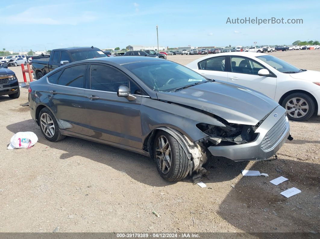 2014 Ford Fusion Se Gray vin: 3FA6P0H75ER336893