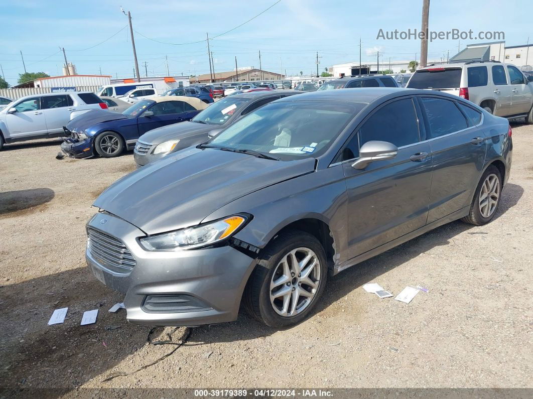 2014 Ford Fusion Se Gray vin: 3FA6P0H75ER336893