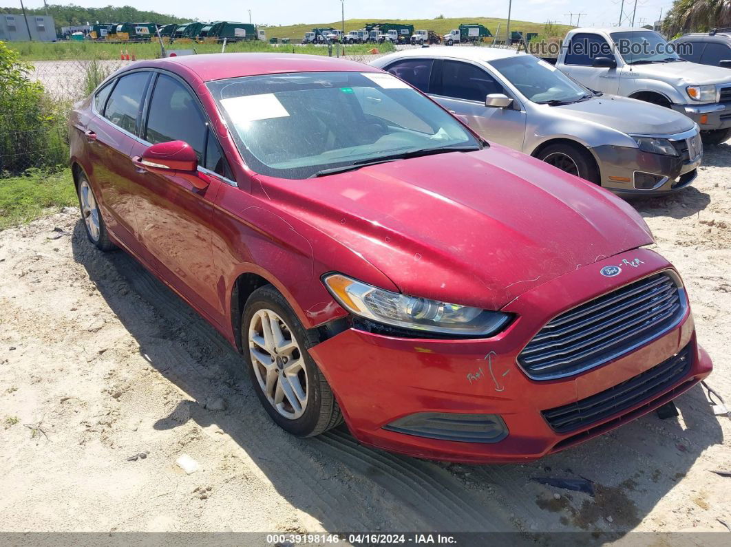 2014 Ford Fusion Se Red vin: 3FA6P0H75ER343116