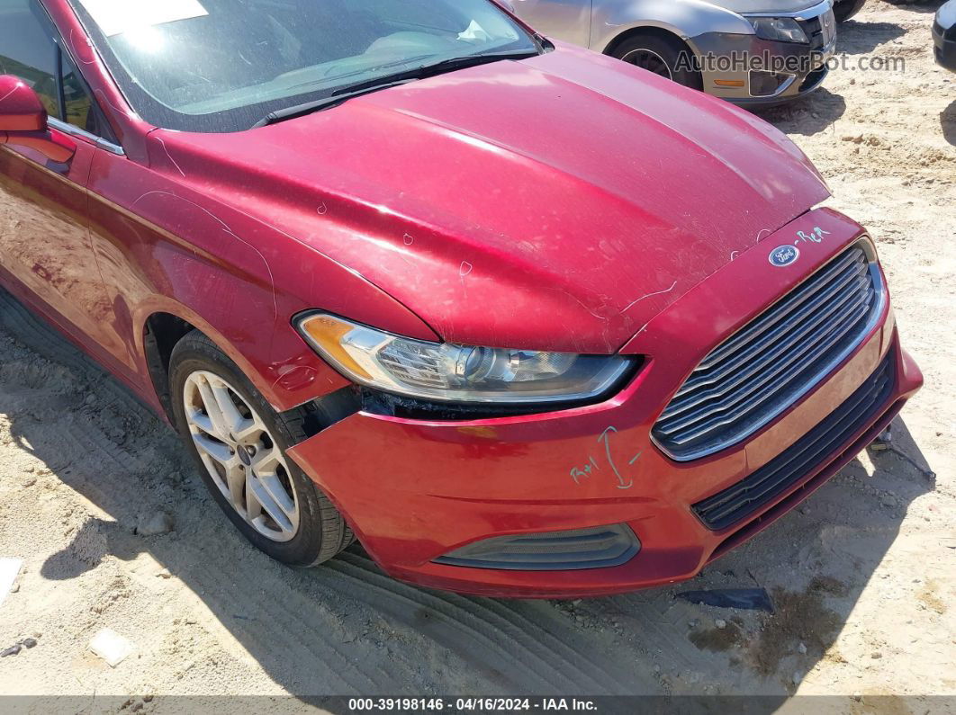 2014 Ford Fusion Se Red vin: 3FA6P0H75ER343116