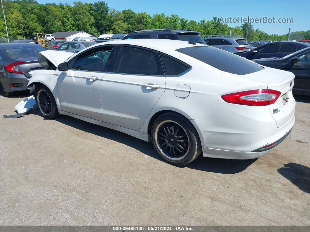 2014 Ford Fusion Se White vin: 3FA6P0H75ER351135