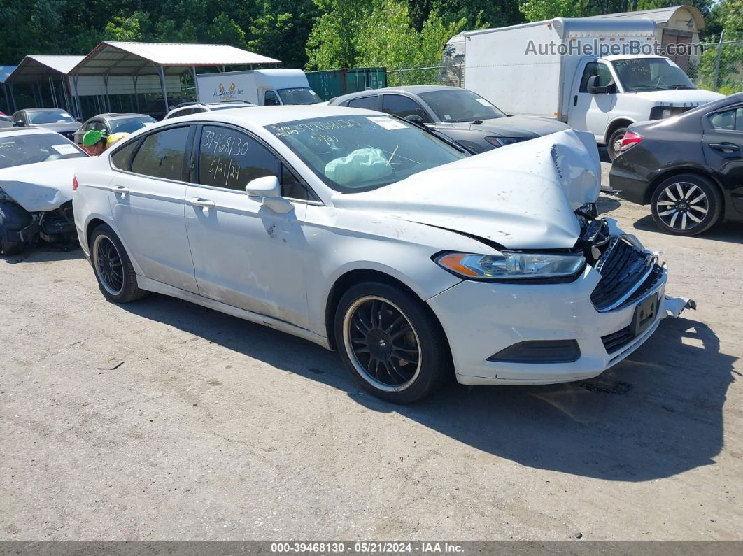 2014 Ford Fusion Se White vin: 3FA6P0H75ER351135