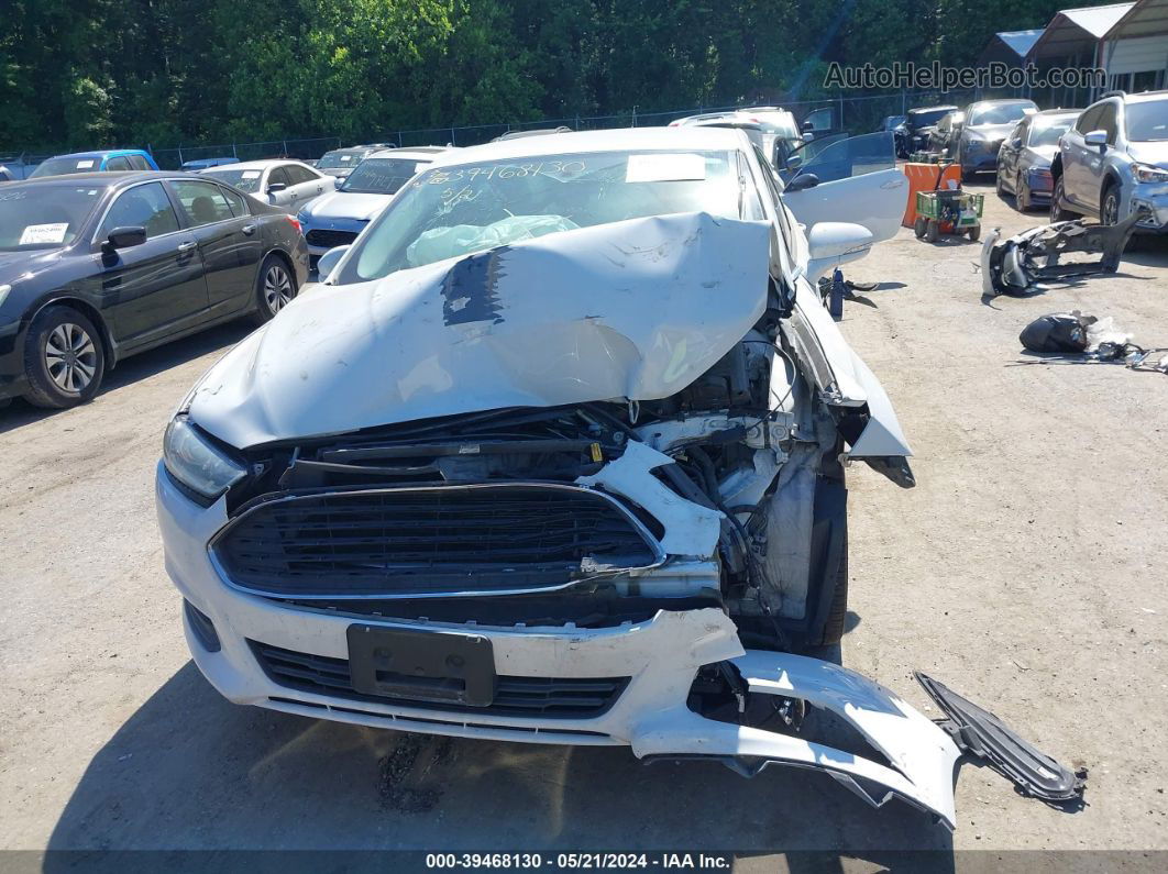 2014 Ford Fusion Se White vin: 3FA6P0H75ER351135