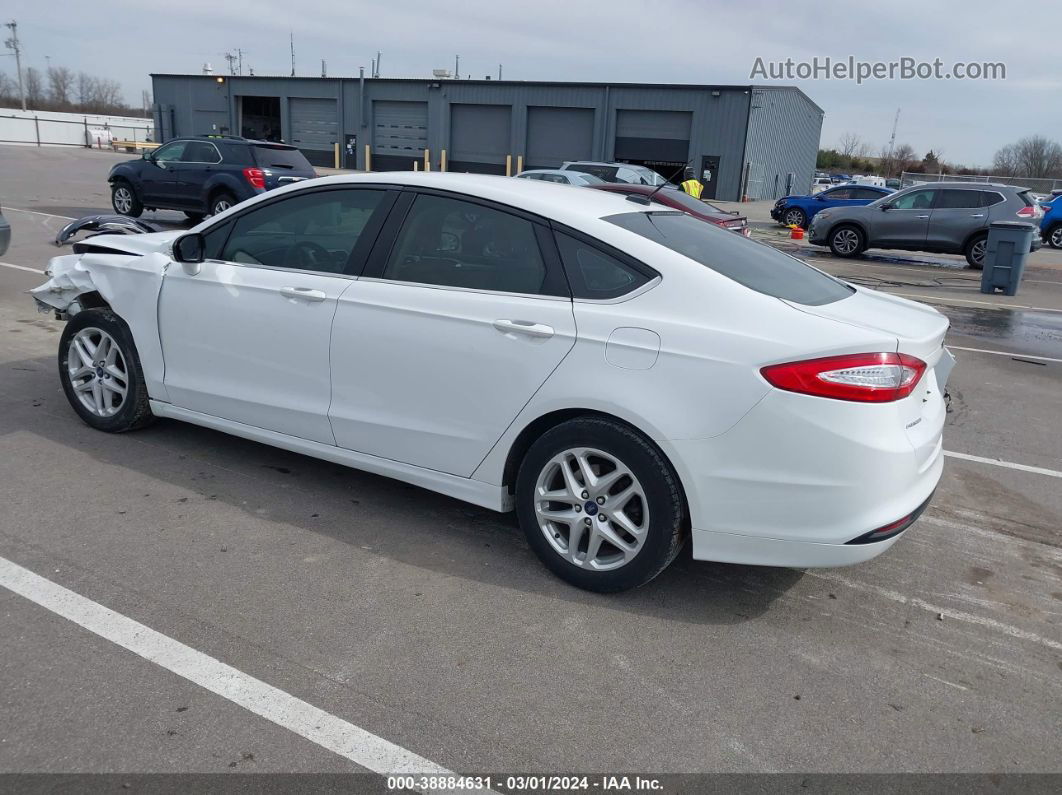 2015 Ford Fusion Se White vin: 3FA6P0H75FR163040