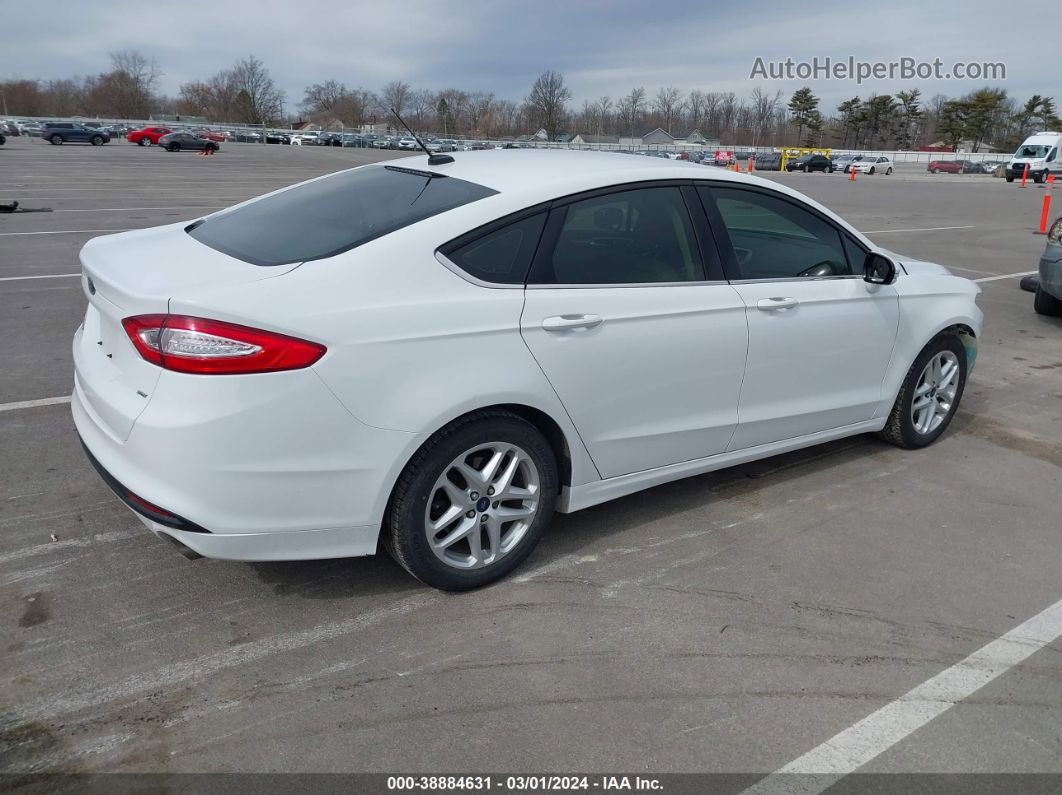 2015 Ford Fusion Se White vin: 3FA6P0H75FR163040