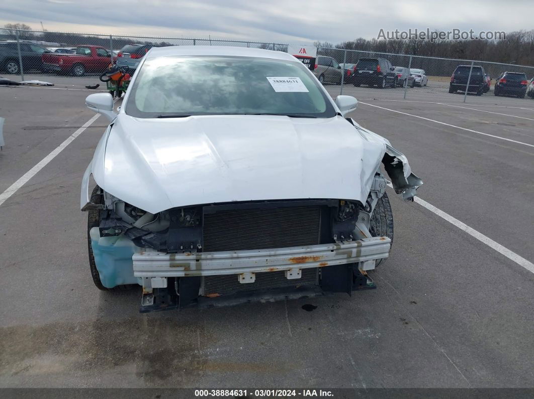 2015 Ford Fusion Se White vin: 3FA6P0H75FR163040