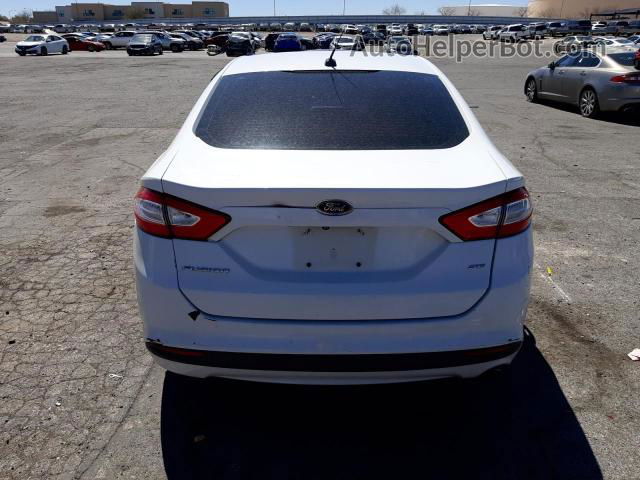 2015 Ford Fusion Se White vin: 3FA6P0H75FR282660