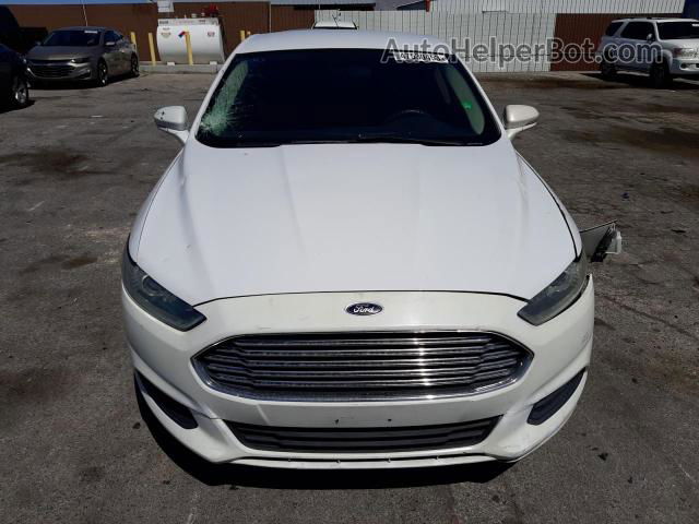 2015 Ford Fusion Se White vin: 3FA6P0H75FR282660