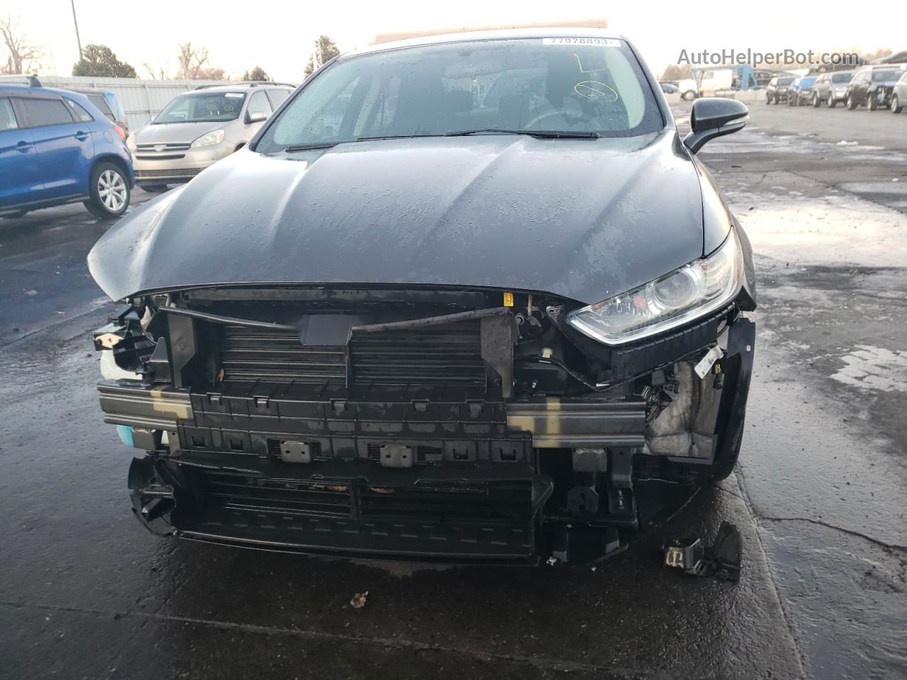 2015 Ford Fusion Se Серый vin: 3FA6P0H75FR300638