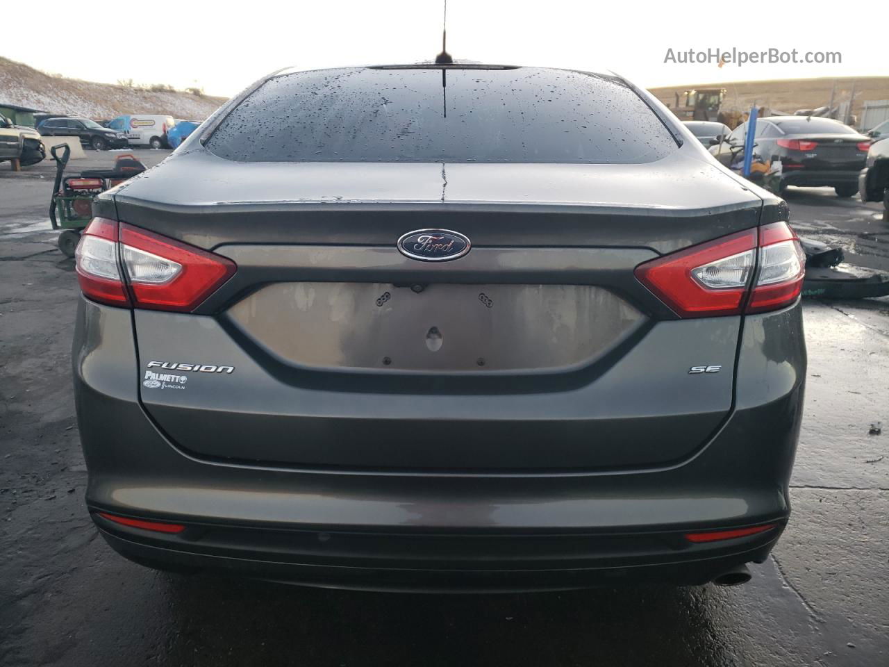 2015 Ford Fusion Se Gray vin: 3FA6P0H75FR300638