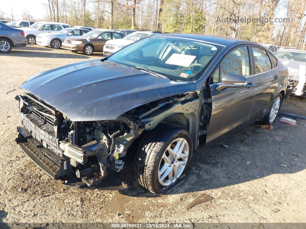 2016 Ford Fusion Se Gray vin: 3FA6P0H75GR103681