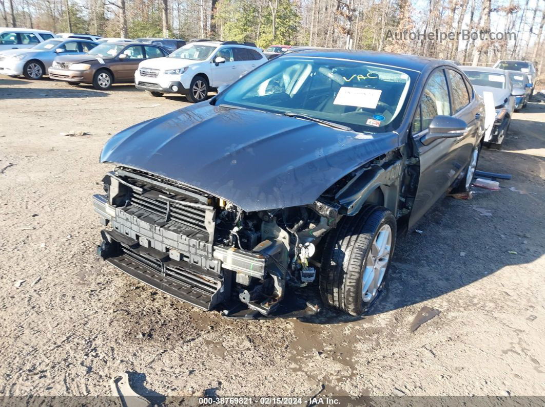 2016 Ford Fusion Se Gray vin: 3FA6P0H75GR103681