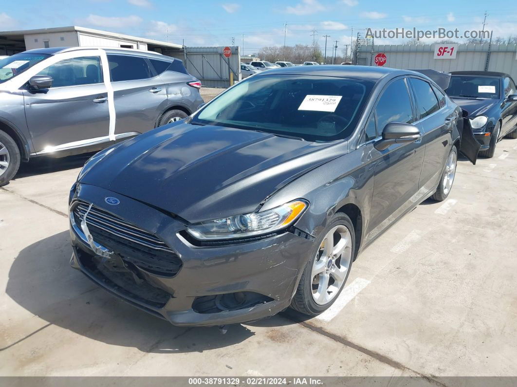 2016 Ford Fusion Se Gray vin: 3FA6P0H75GR132744