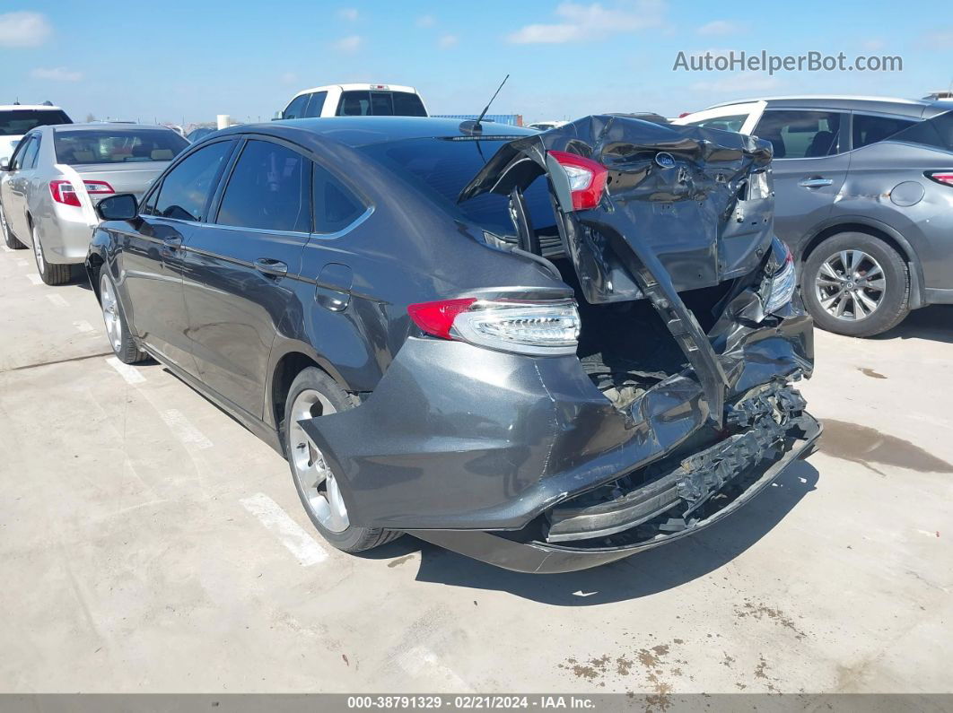 2016 Ford Fusion Se Gray vin: 3FA6P0H75GR132744