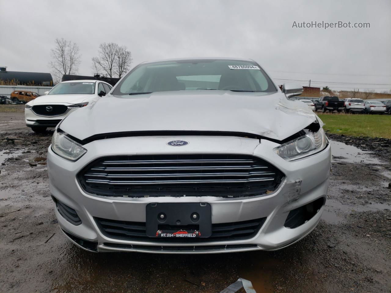 2016 Ford Fusion Se Silver vin: 3FA6P0H75GR160687