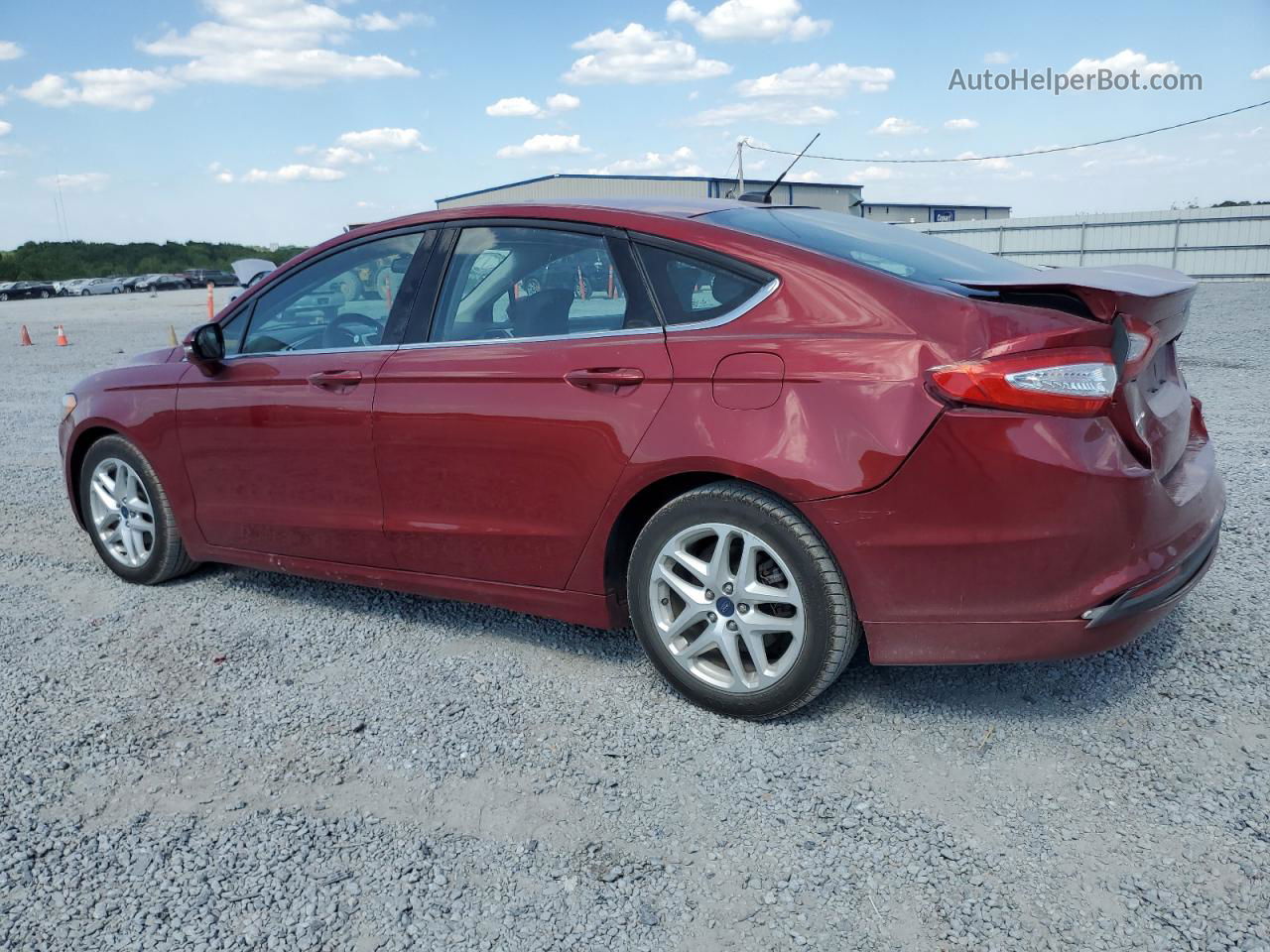 2016 Ford Fusion Se Burgundy vin: 3FA6P0H75GR189428