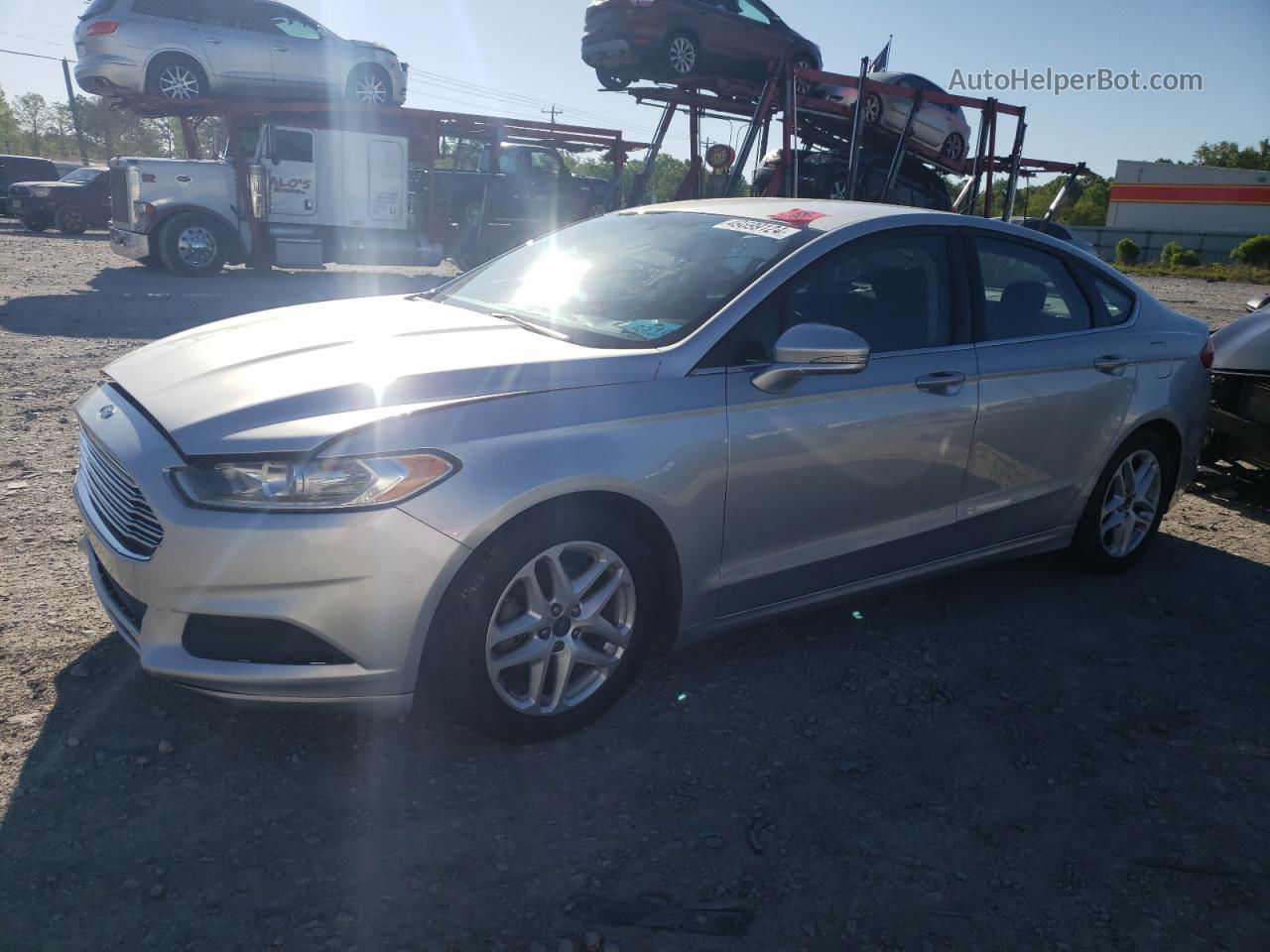 2016 Ford Fusion Se Silver vin: 3FA6P0H75GR269487