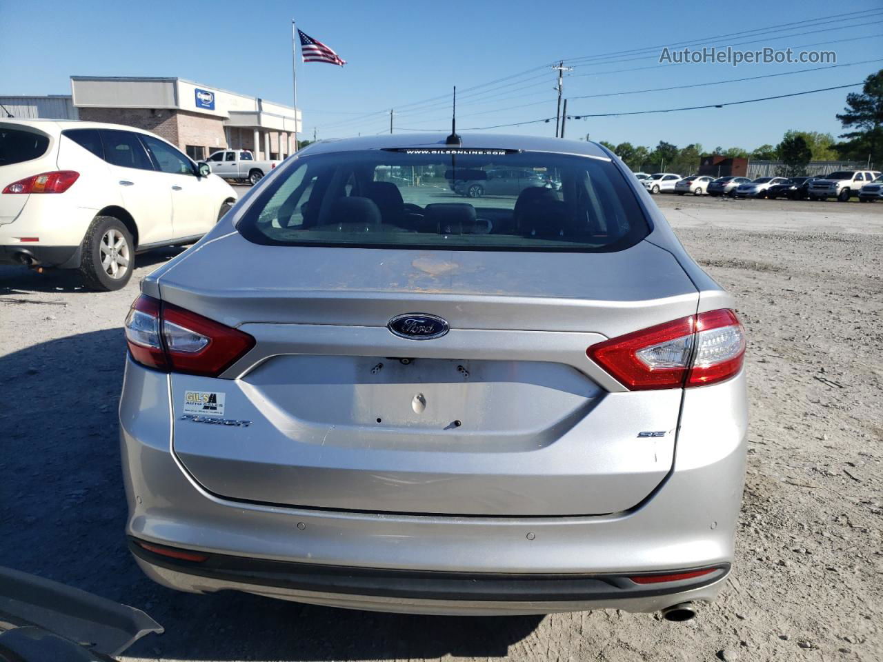 2016 Ford Fusion Se Silver vin: 3FA6P0H75GR269487