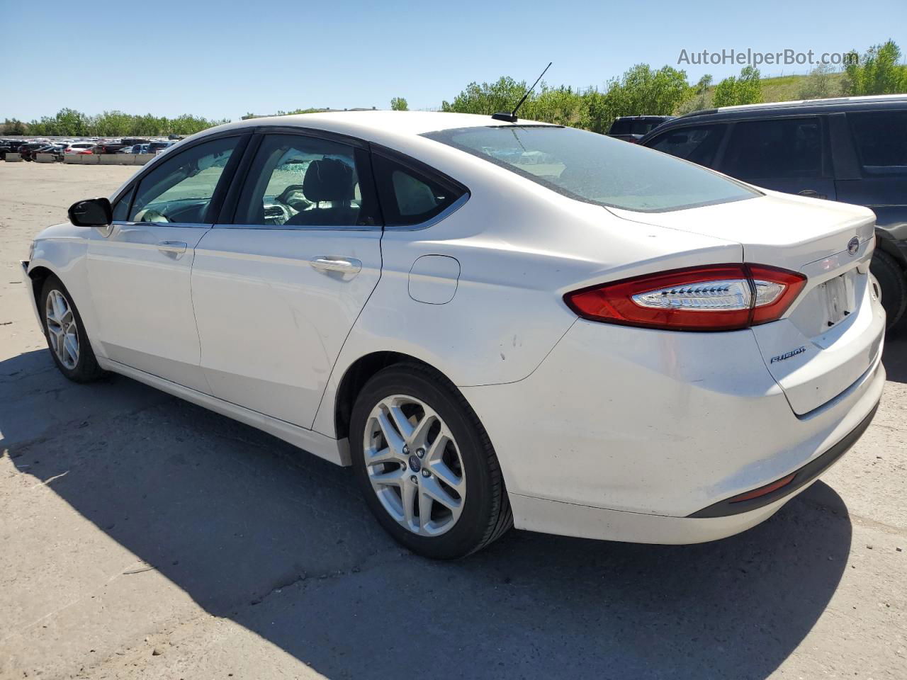 2016 Ford Fusion Se White vin: 3FA6P0H75GR319787