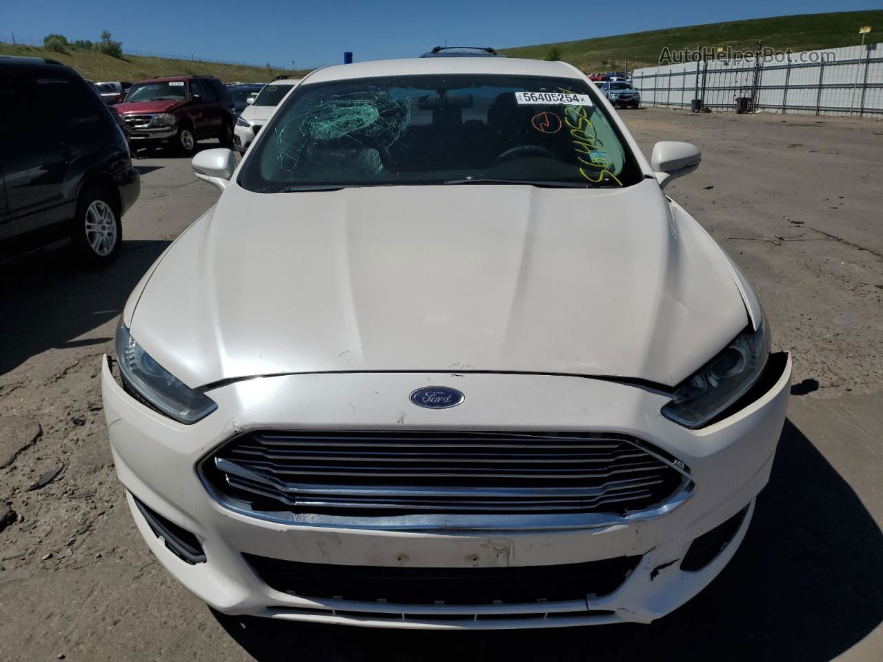 2016 Ford Fusion Se White vin: 3FA6P0H75GR319787