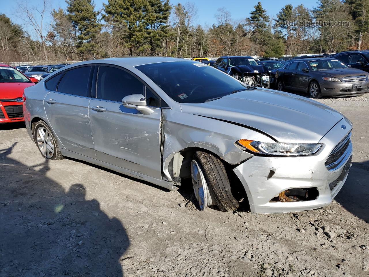 2016 Ford Fusion Se Silver vin: 3FA6P0H75GR374062