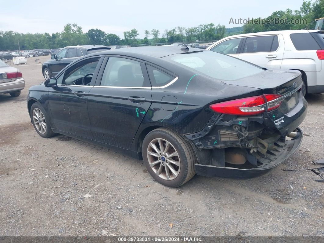 2017 Ford Fusion Se Black vin: 3FA6P0H75HR193366