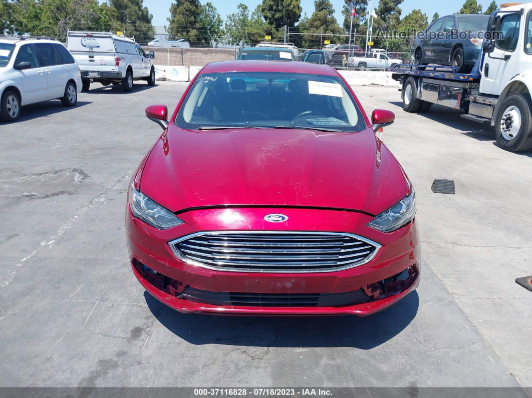 2017 Ford Fusion Se Красный vin: 3FA6P0H75HR221702