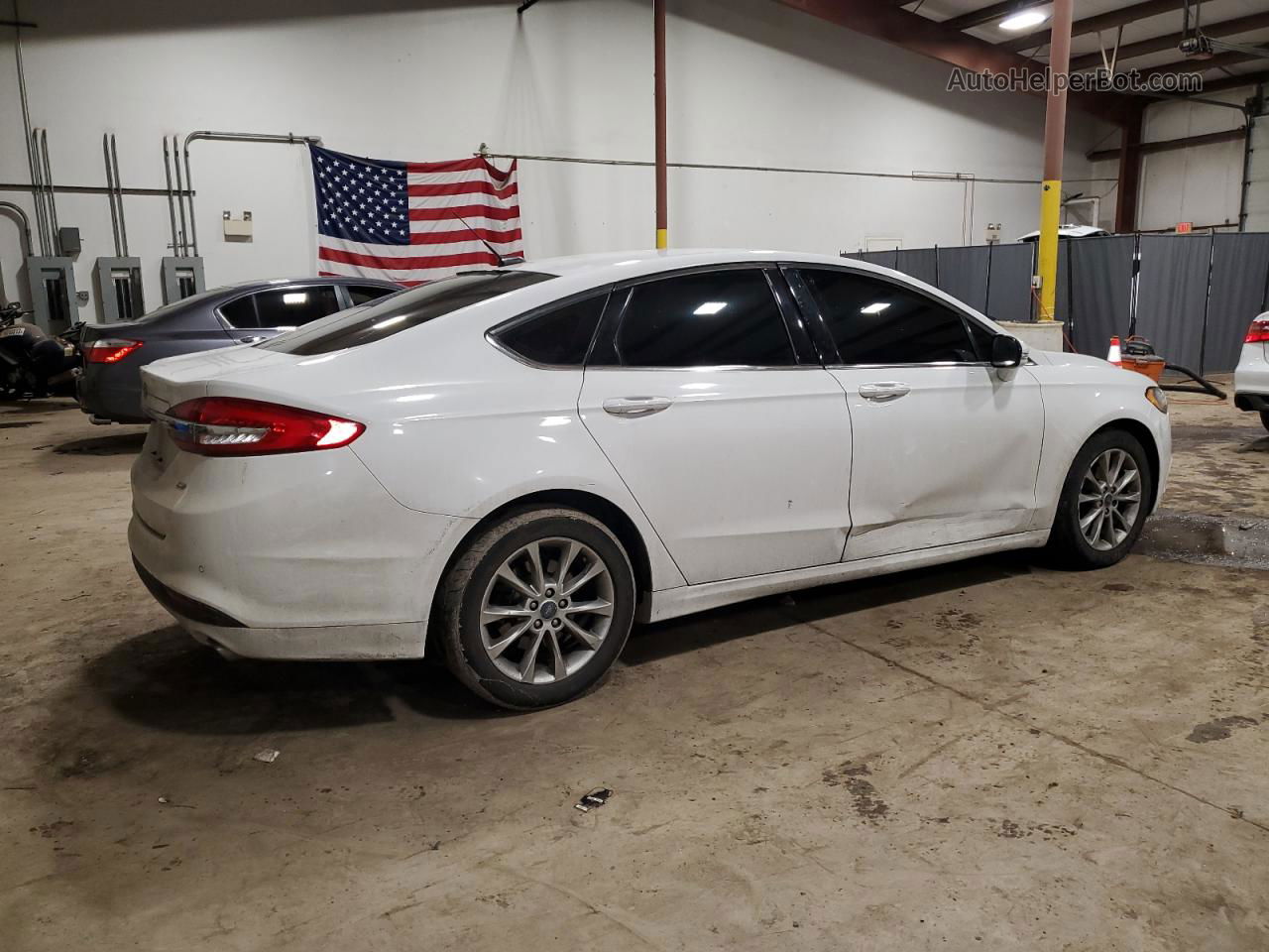 2017 Ford Fusion Se Белый vin: 3FA6P0H75HR286436