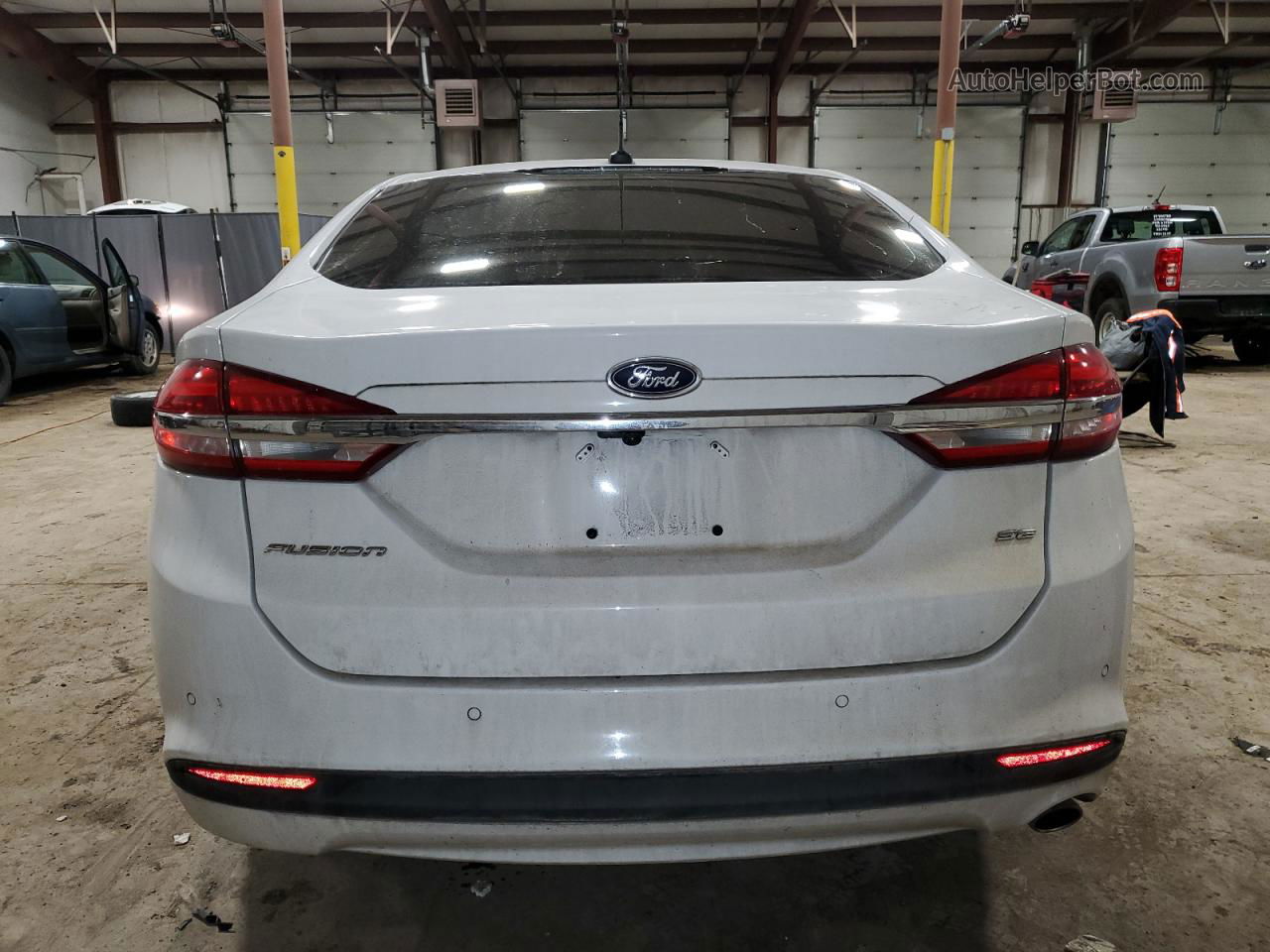 2017 Ford Fusion Se Белый vin: 3FA6P0H75HR286436