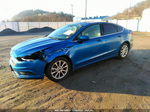 2017 Ford Fusion Se Blue vin: 3FA6P0H75HR390649