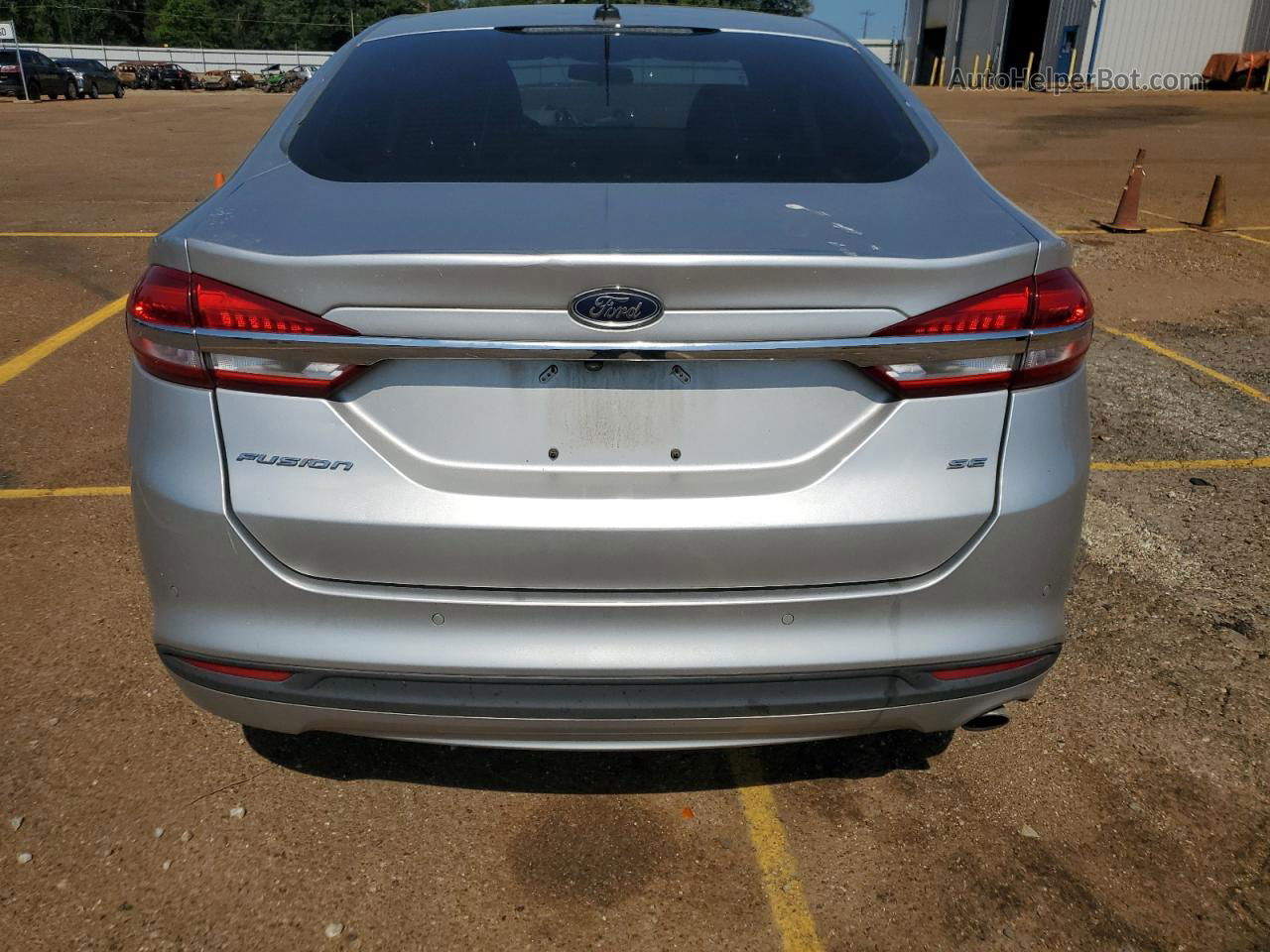 2017 Ford Fusion Se Silver vin: 3FA6P0H75HR397777