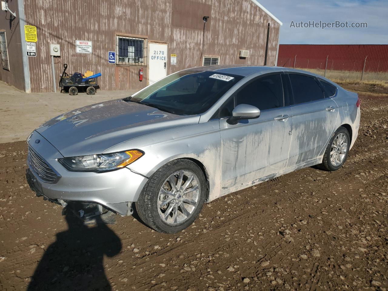 2017 Ford Fusion Se Серебряный vin: 3FA6P0H75HR397777