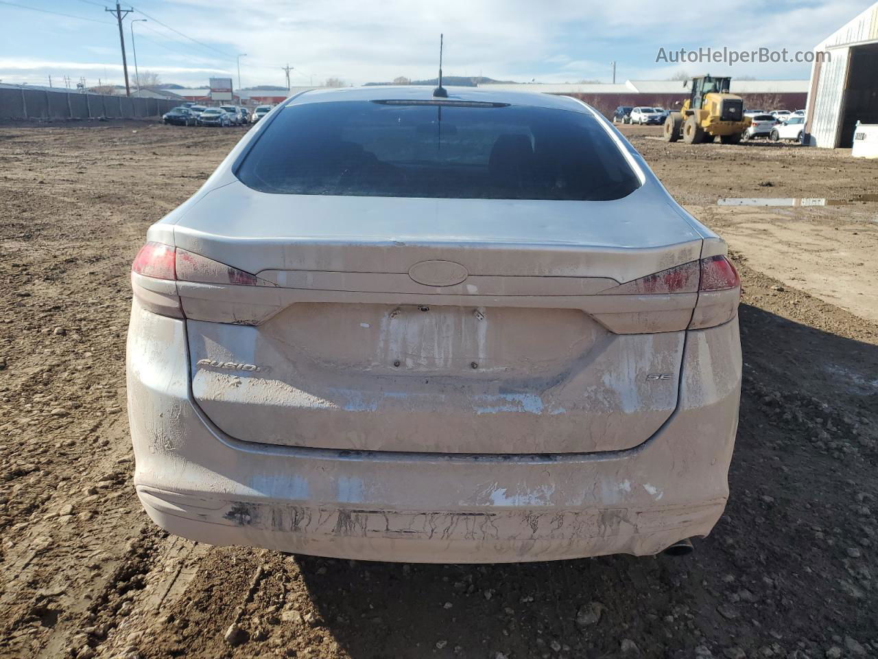 2017 Ford Fusion Se Silver vin: 3FA6P0H75HR397777