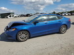 2017 Ford Fusion Se Blue vin: 3FA6P0H75HR412679