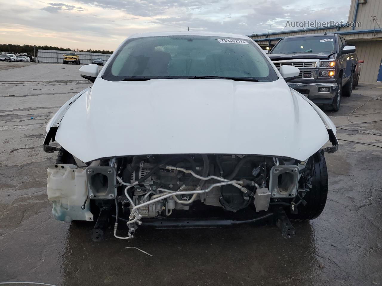 2018 Ford Fusion Se White vin: 3FA6P0H75JR106961