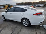 2018 Ford Fusion Se White vin: 3FA6P0H75JR106961