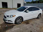 2018 Ford Fusion Se White vin: 3FA6P0H75JR131293