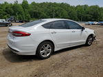 2018 Ford Fusion Se White vin: 3FA6P0H75JR131293