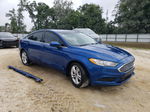 2018 Ford Fusion Se Синий vin: 3FA6P0H75JR261462