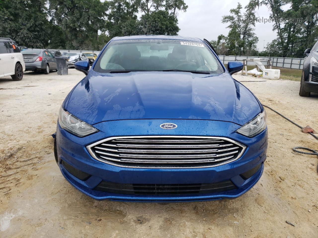 2018 Ford Fusion Se Синий vin: 3FA6P0H75JR261462