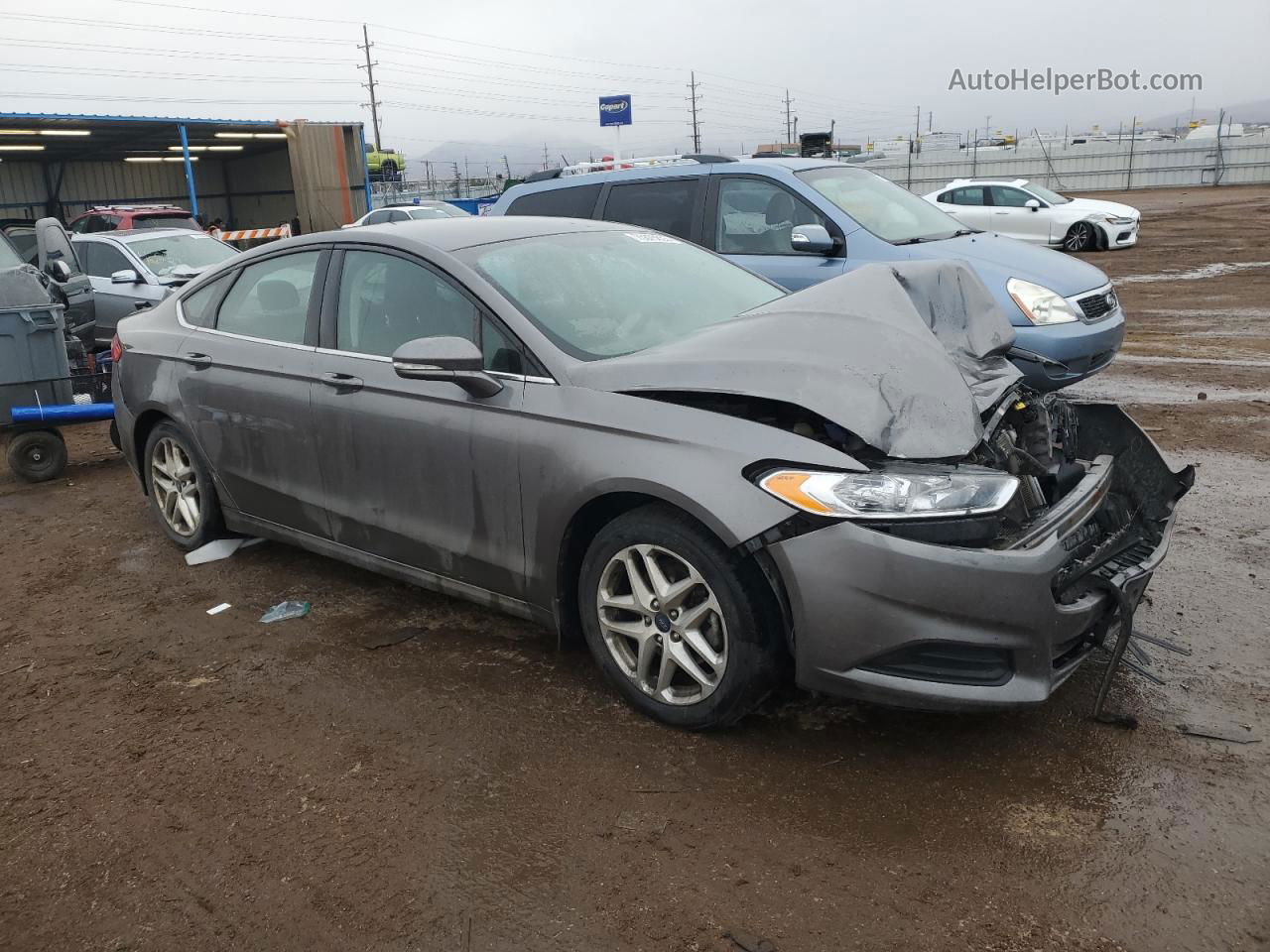 2013 Ford Fusion Se Серый vin: 3FA6P0H76DR119884