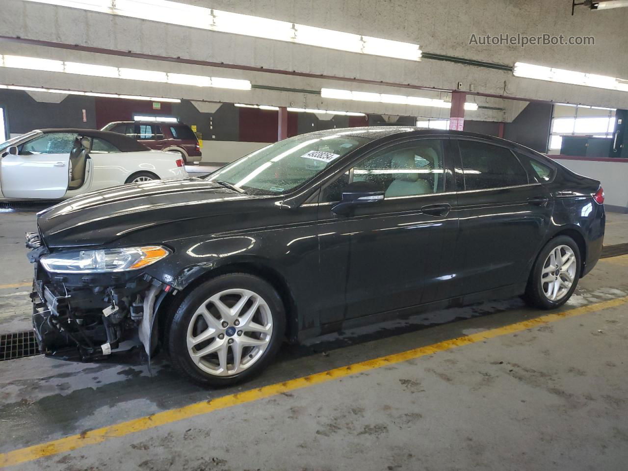 2013 Ford Fusion Se Black vin: 3FA6P0H76DR132733