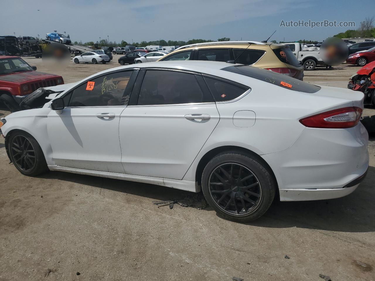 2013 Ford Fusion Se White vin: 3FA6P0H76DR142288