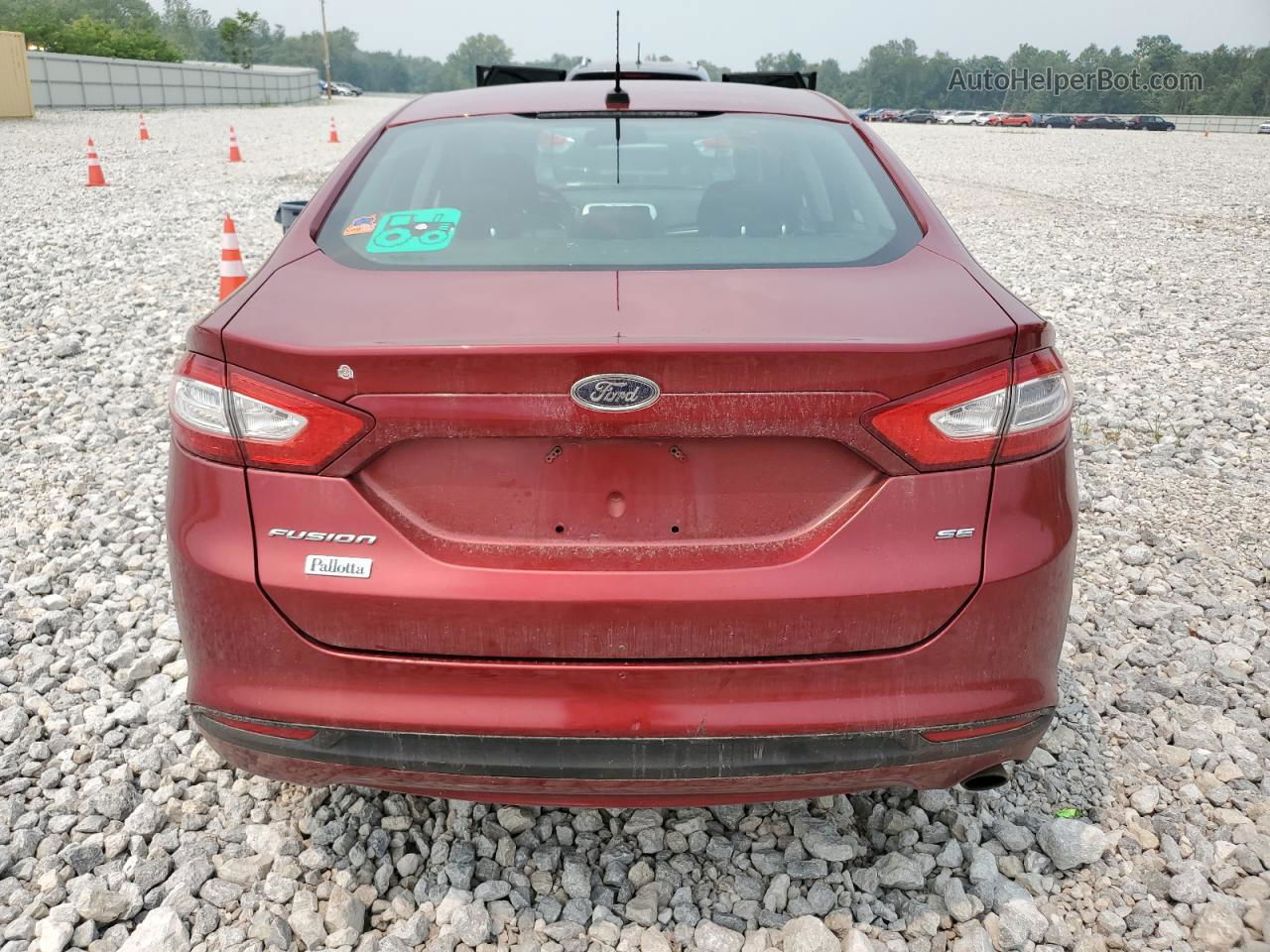 2013 Ford Fusion Se Красный vin: 3FA6P0H76DR176442