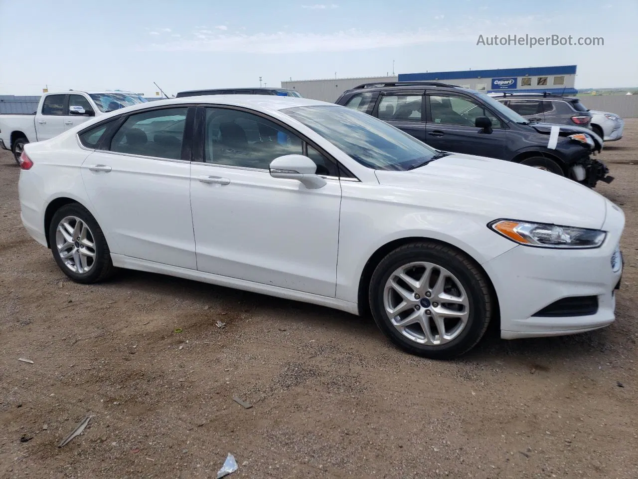 2013 Ford Fusion Se White vin: 3FA6P0H76DR204580