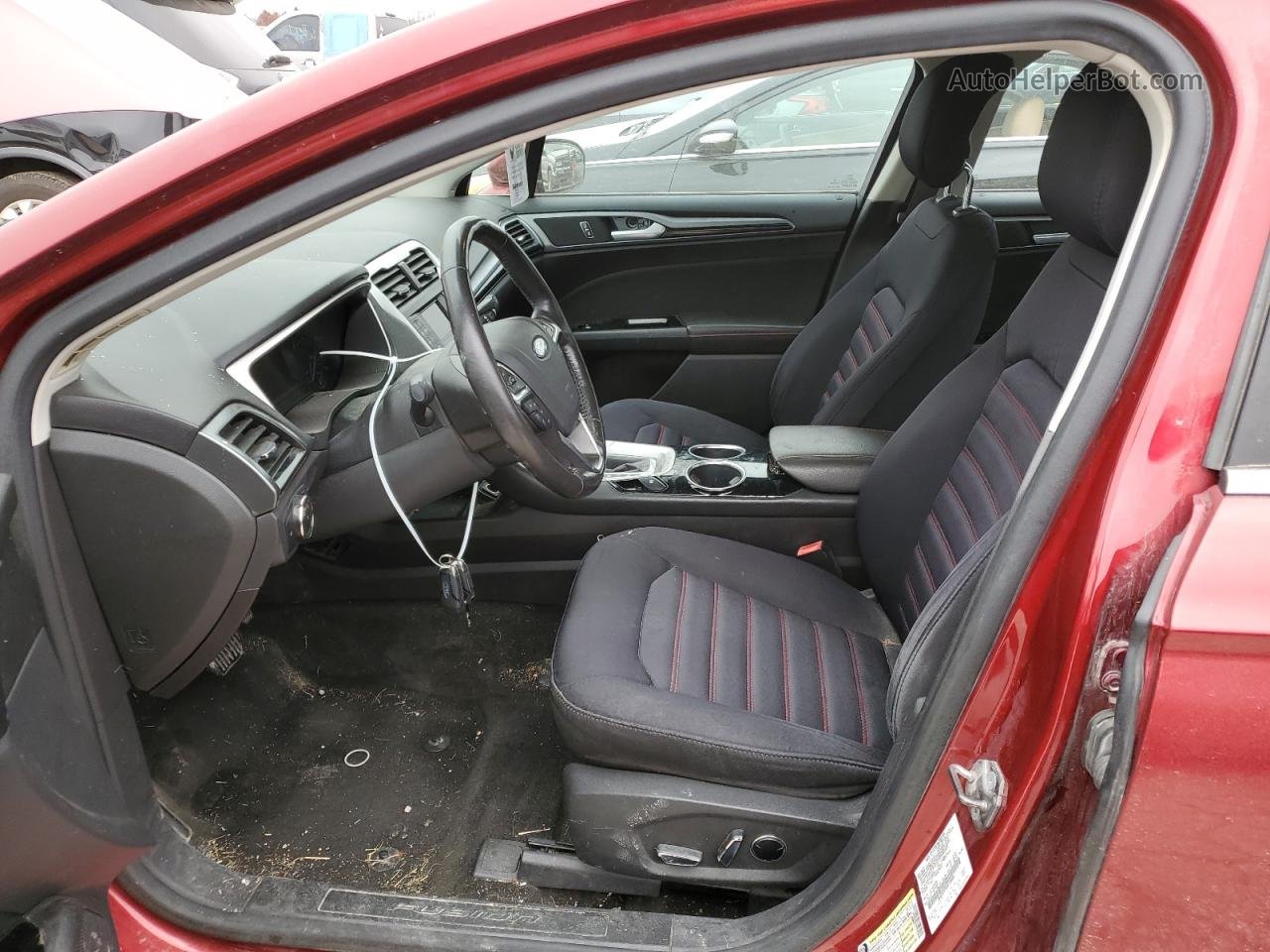 2013 Ford Fusion Se Red vin: 3FA6P0H76DR248286