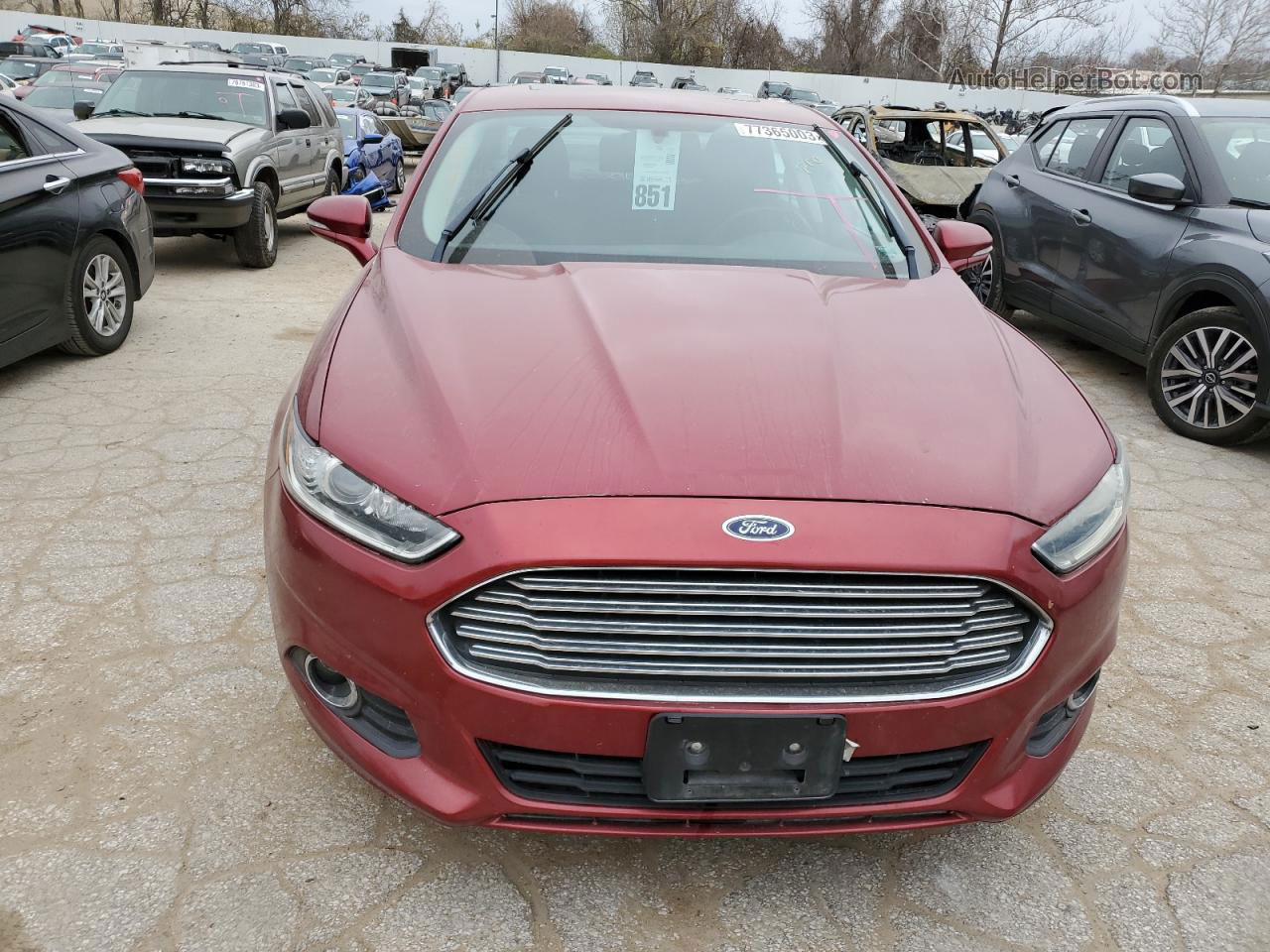 2013 Ford Fusion Se Красный vin: 3FA6P0H76DR248286