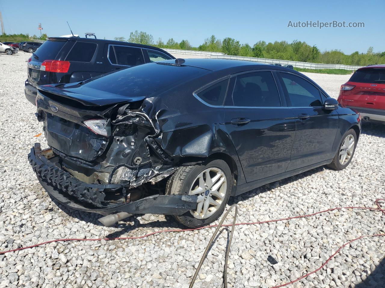 2013 Ford Fusion Se Black vin: 3FA6P0H76DR280977