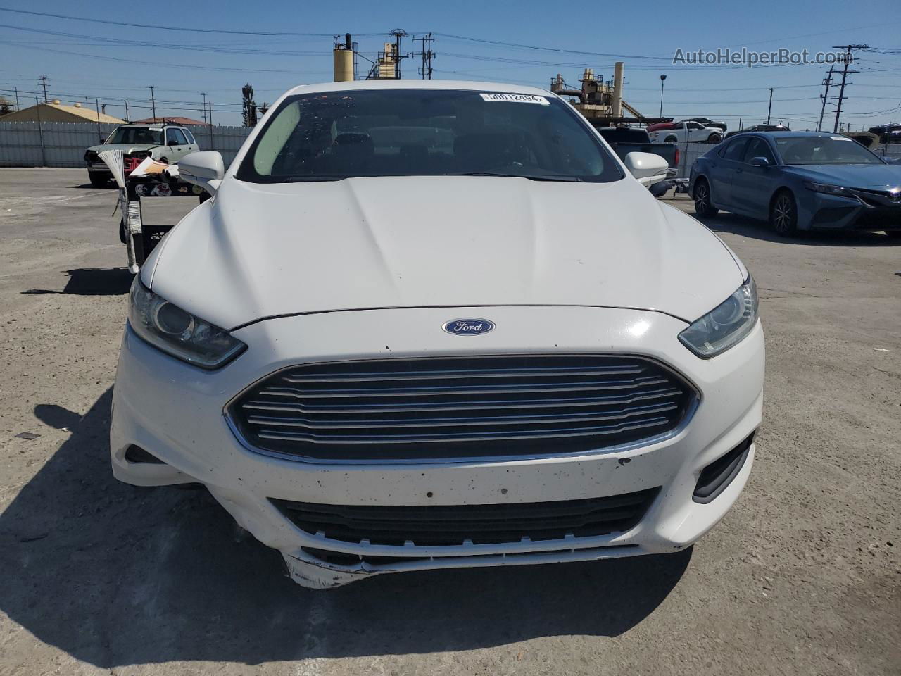 2013 Ford Fusion Se White vin: 3FA6P0H76DR329076