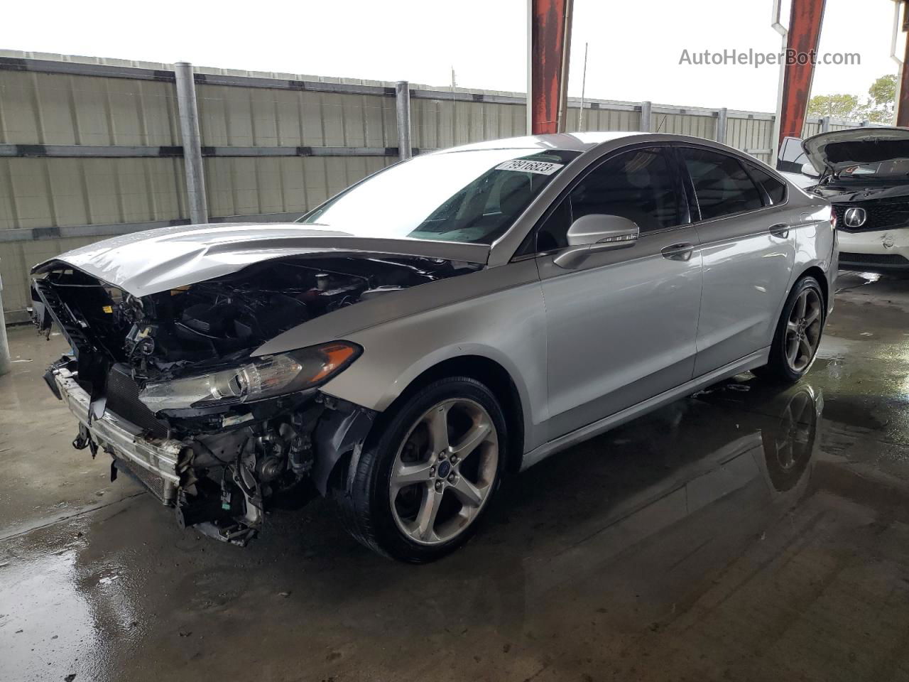 2013 Ford Fusion Se Silver vin: 3FA6P0H76DR338263